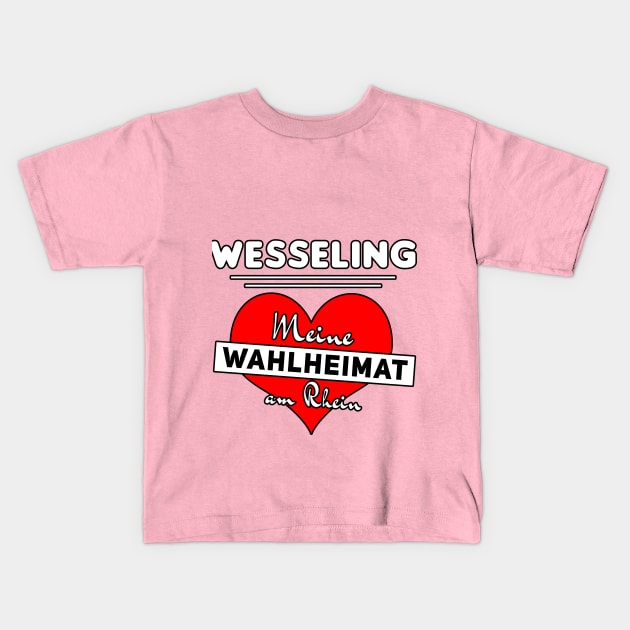 Wesseling Wahlheimat Rhein Kids T-Shirt by DePit DeSign